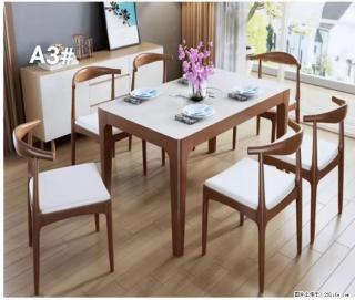 T08高级长方桌，胡桃色  1.35米带炉一桌四椅650元，现货11套。 - 日喀则28生活网 rkz.28life.com